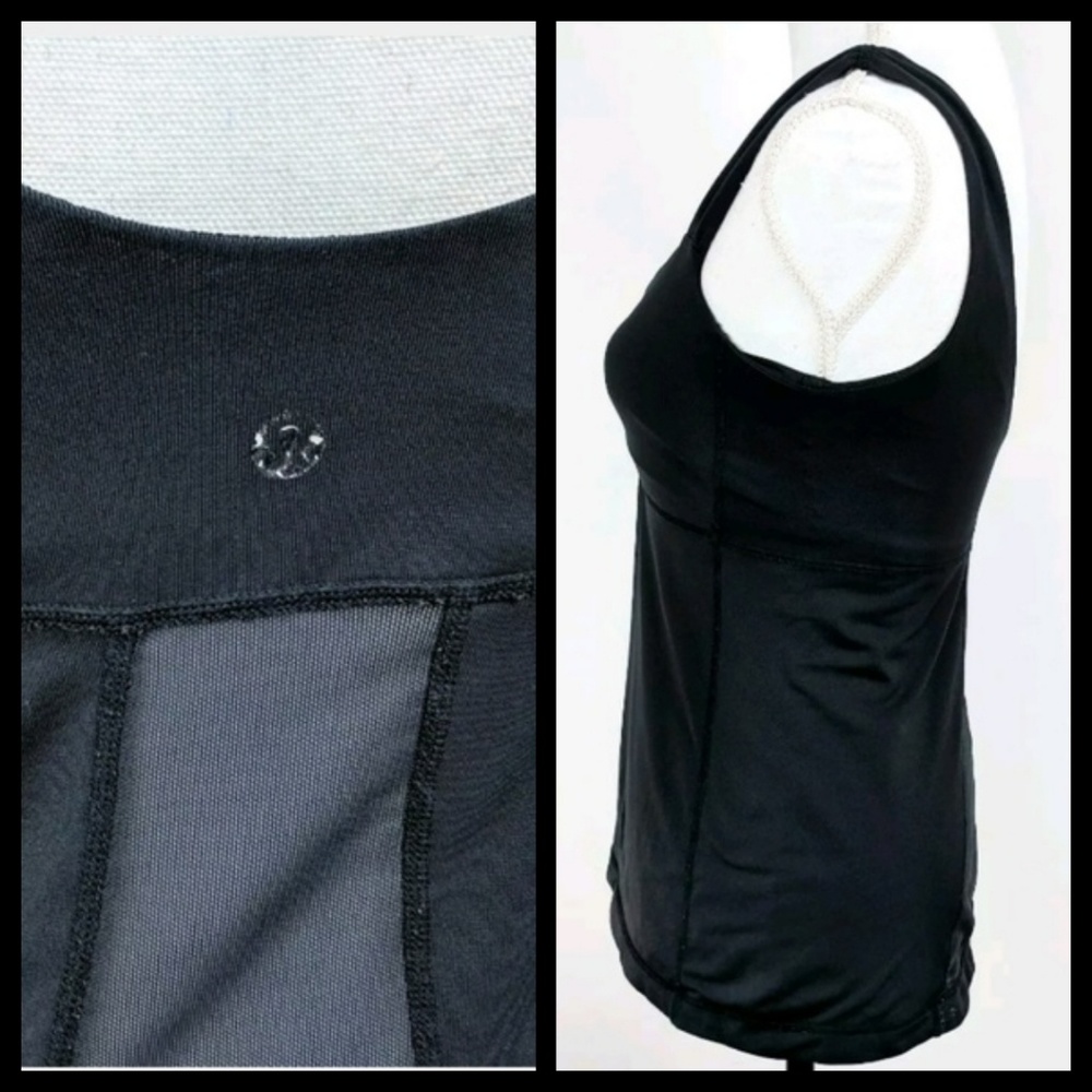 SALE!! Rare Aria mesh tank  ruched shoulder